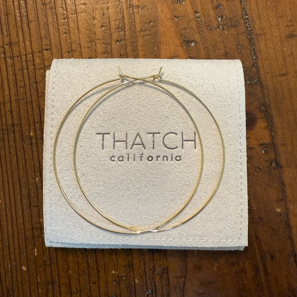 Thatch Lola Hoop Earrings, 14k gold filled